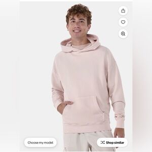 Men's Pink Hoodie. No Boundaries